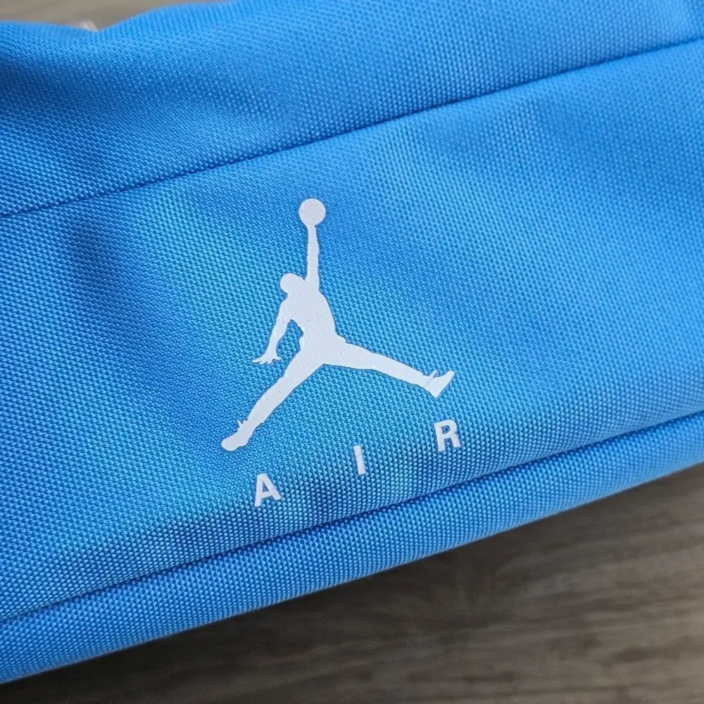 Air Jordan UNC Shoe Bag Soft Box Translucent Blue Jumpman Logo Zippers Brand New